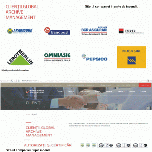 Incendiul de la depozitul din Dărăşti a şters datele de pe site-ul Global Archive Management Incendiul de la depozitul din Dărăşti a şters datele de pe site-ul Global Archive Management