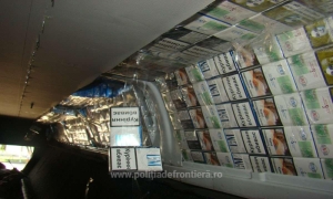 Ţigări de contrabandă confiscate (Sursa foto: Poliţia de Frontieră) Ţigări de contrabandă confiscate (Sursa foto: Poliţia de Frontieră)