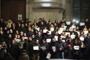 Hundreds of magistrates have protested on the steps of the Bucharest Court of Appeal Hundreds of magistrates have protested on the steps of the Bucharest Court of Appeal