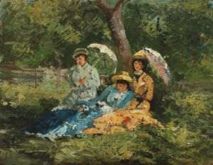 Ion Andreescu.Femei în parc Ion Andreescu.Femei în parc